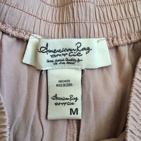 American Rag pink jogger pants with rose | Size Medium - Picture 5 of 7
